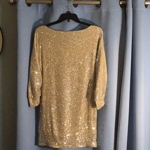 Gold Sequin Dress